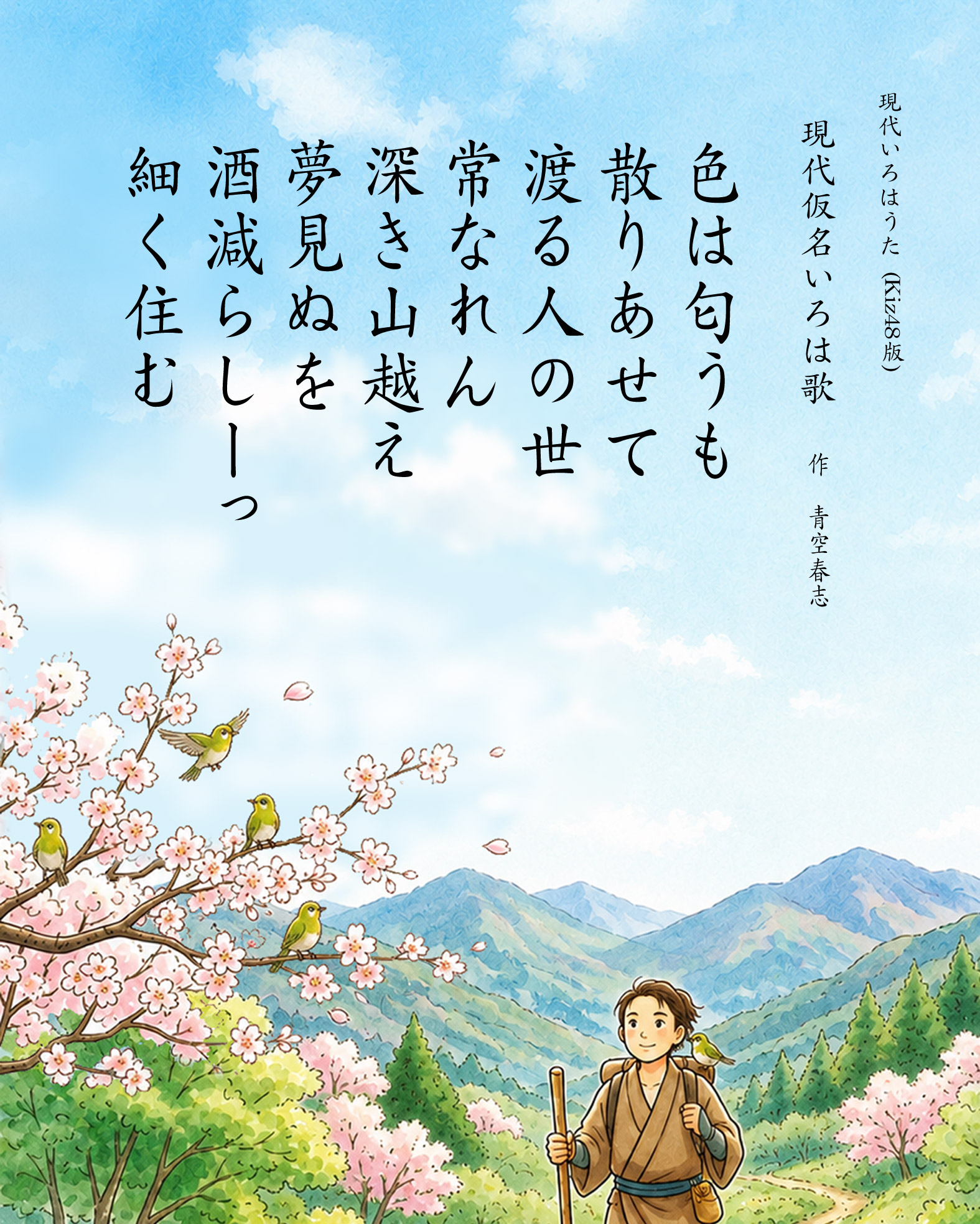 現代仮名いろは歌　作者　青空春志