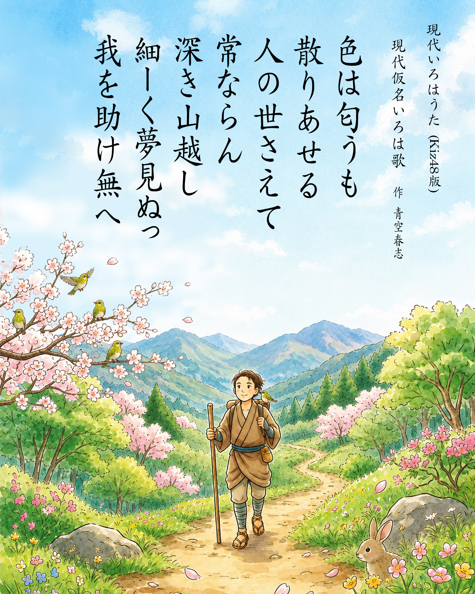 現代仮名いろは歌NK　作者　青空春志