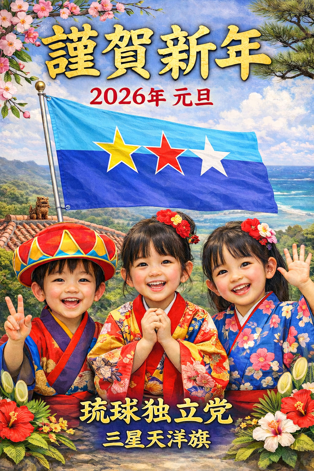 謹賀新年2026年琉球独立党
